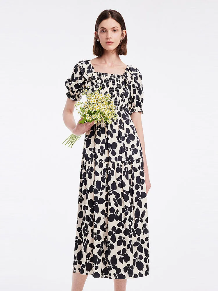 Off Shoulder Floral Maxi Dress sold by Goelia product image thumbnail 5