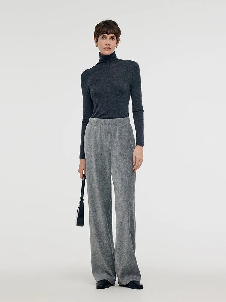 Elastic Waist Knitted Women Full Length Pants sold by Goelia product image thumbnail 2