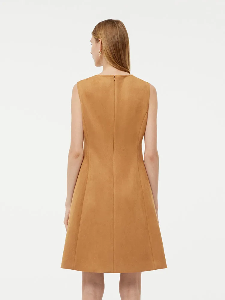 Faux Suede Women Vest Mini Dress sold by Goelia product image thumbnail 4