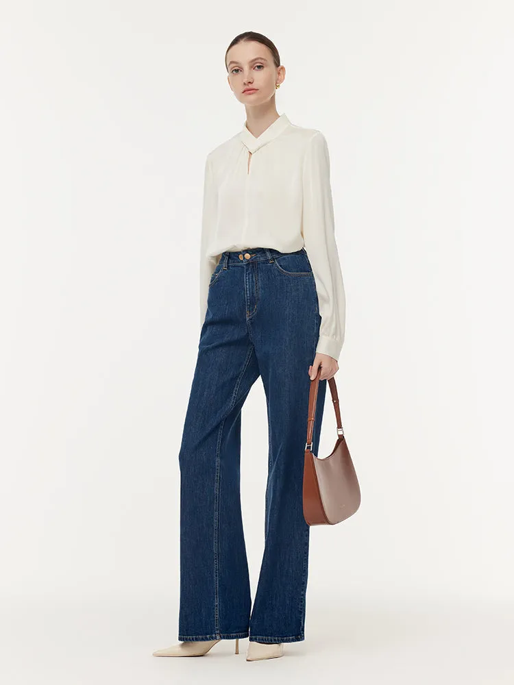 22 Momme Mulberry Silk Twist Neck Women Blouse sold by Goelia product image thumbnail 3