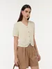 V-Neck Button Down Women Knit Cardigan sold by Goelia