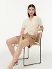 V-Neck Button Down Women Knit Cardigan sold by Goelia