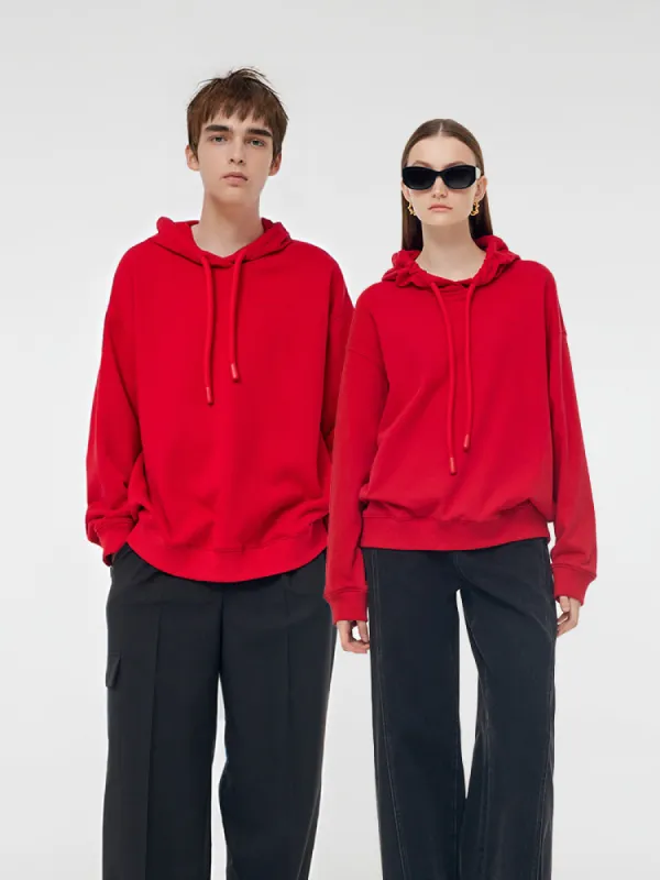 100% Cotton Embroidered Unisex Hoodie sold by Goelia