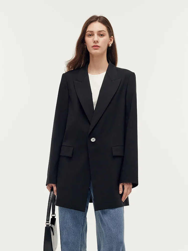 Machine Washable Wool Unisex Blazer sold by Goelia