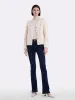 Lamb Wool Round Neck Crop Women Coat sold by Goelia