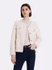 Lamb Wool Round Neck Crop Women Coat sold by Goelia