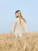 16 Momme Mulberry Silk Jacquard Women Blazer sold by Goelia