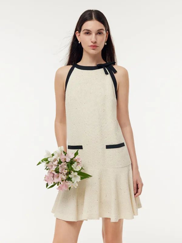 Acetate Sequins A-Line Women Mini Dress sold by Goelia