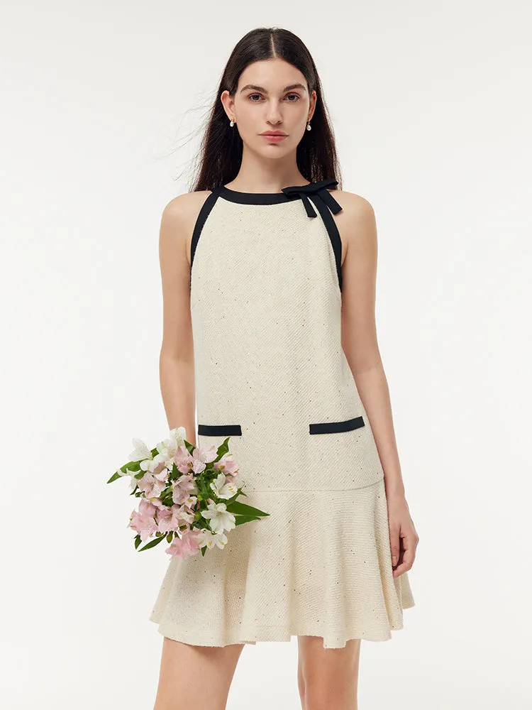 Acetate Sequins A-Line Women Mini Dress sold by Goelia