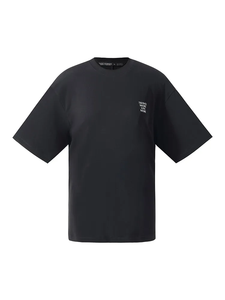 Acetate Loose Fit Letter Print Unisex T-Shirt sold by Goelia product image thumbnail 5