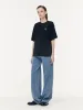 Acetate Loose Fit Letter Print Unisex T-Shirt sold by Goelia
