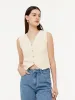 V-Neck Slim Fit Women Knit Vest sold by Goelia