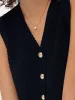 V-Neck Slim Fit Women Knit Vest sold by Goelia