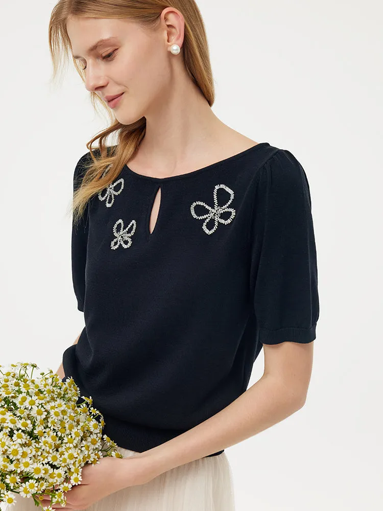 Tencel Knit Top And A-Line Mesh Skirt Two-Piece Set sold by Goelia product image thumbnail 5