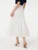 100% Cotton A-Line Elastic Waist Women Skirt sold by Goelia