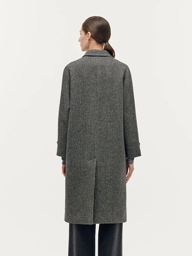 Washable Wool Blend Back Slit Unisex Overcoat sold by Goelia product image thumbnail 3
