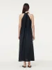 18MM Xiang Yun Silk Halterneck Women Maxi Dress With Hairband sold by Goelia