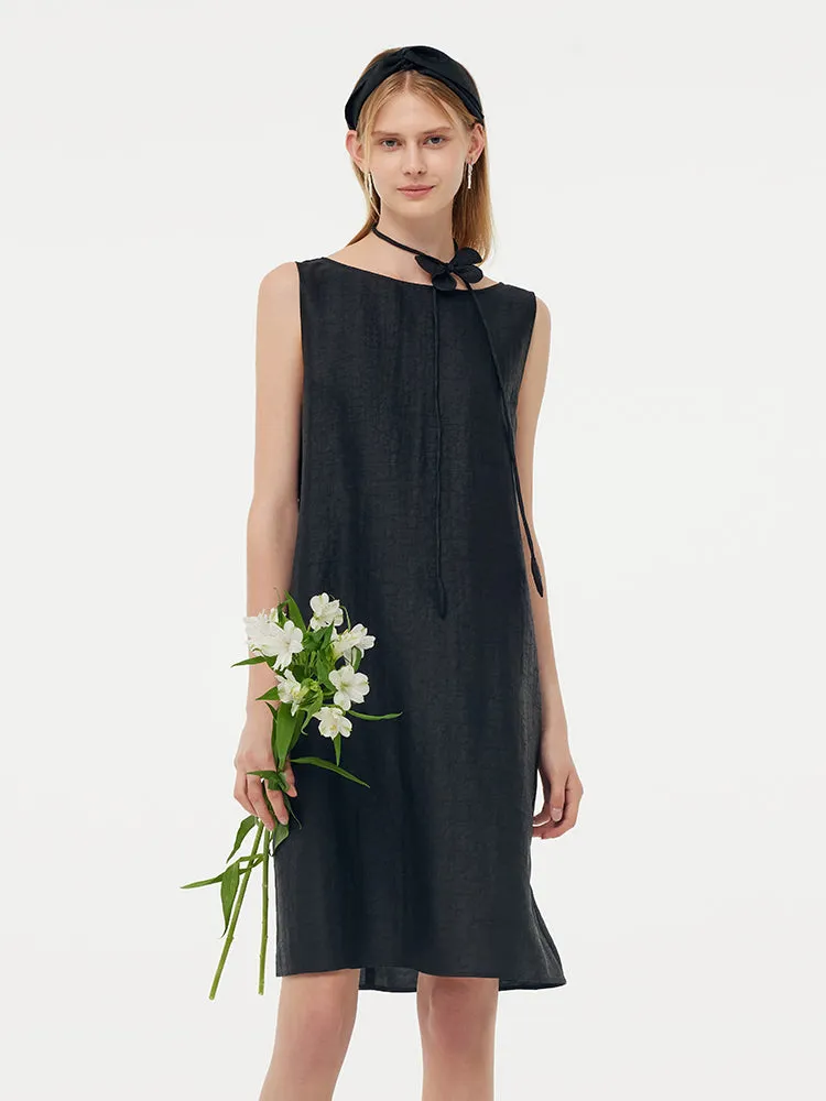 18MM Xiang Yun Silk Women Vest Mini Dress With Belt And Hairband sold by Goelia product image thumbnail 5