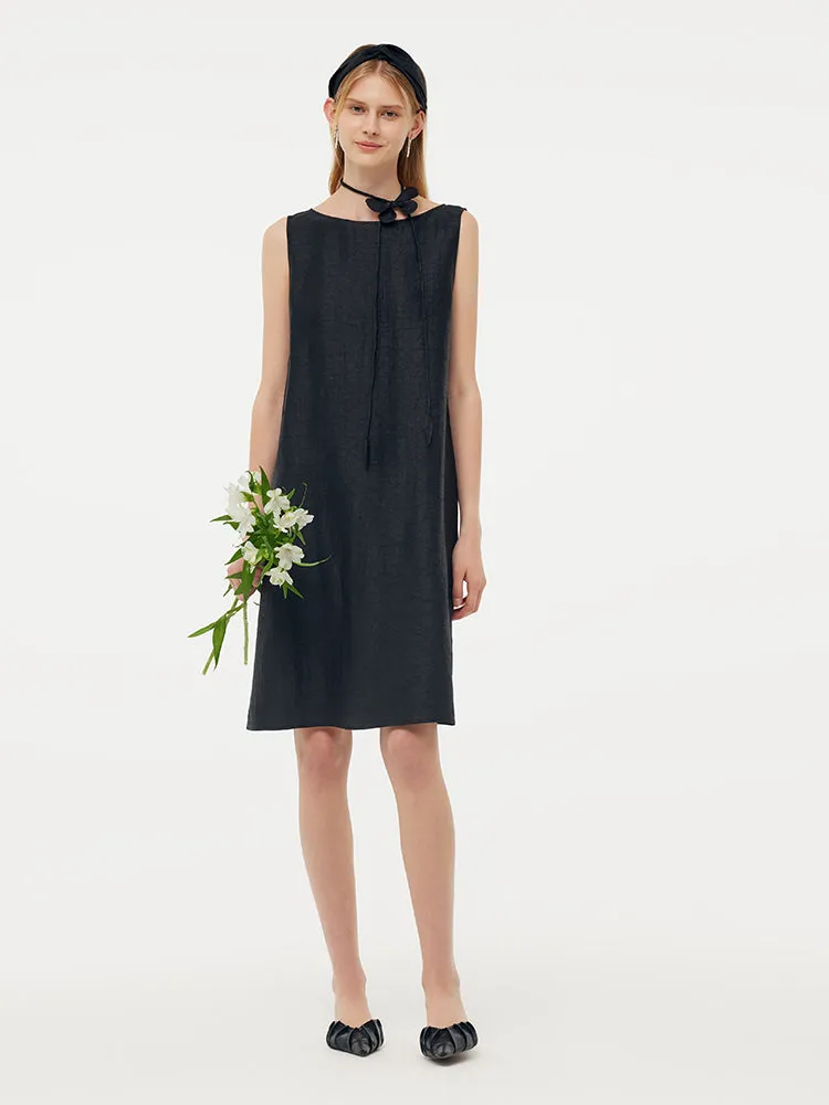 18MM Xiang Yun Silk Women Vest Mini Dress With Belt And Hairband sold by Goelia product image thumbnail 2