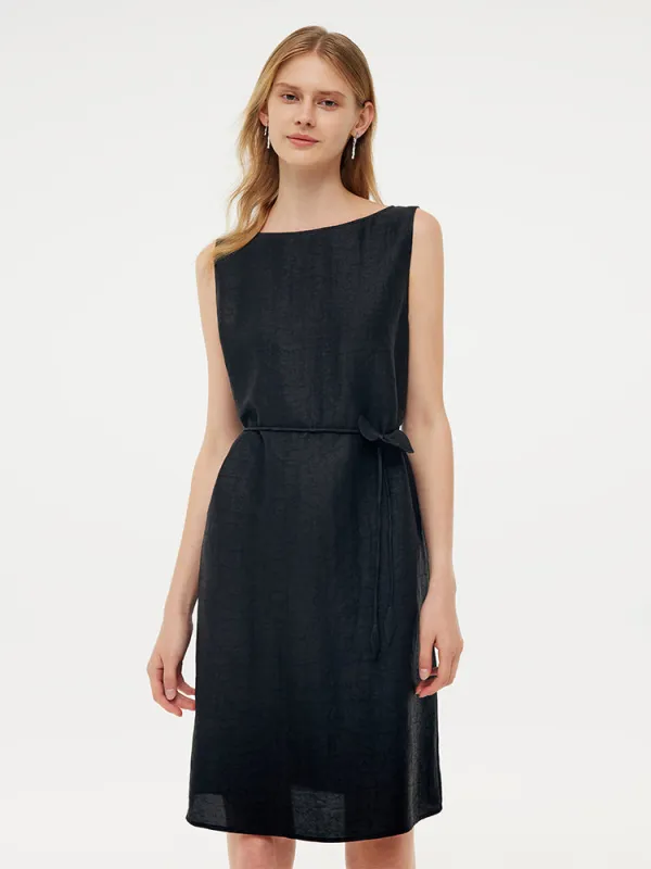 18MM Xiang Yun Silk Women Vest Mini Dress With Belt And Hairband sold by Goelia