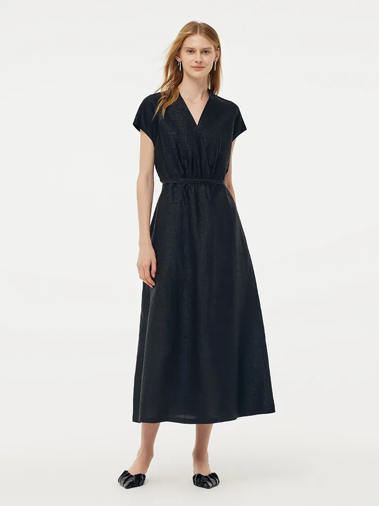18MM Xiang Yun Silk Adjustable Waist Women Midi Dress sold by Goelia product image thumbnail 2