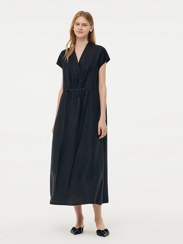 18MM Xiang Yun Silk Adjustable Waist Women Midi Dress sold by Goelia product image thumbnail 3