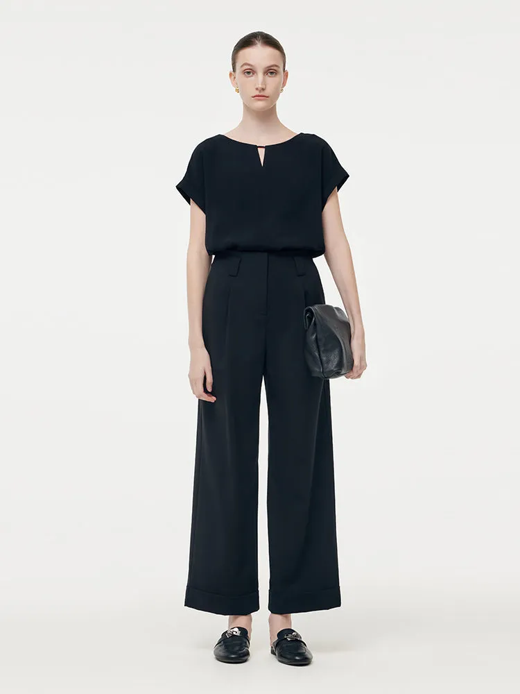 Machine Washable Wool Blend Women Straight Ankle Length Pants sold by Goelia product image thumbnail 2