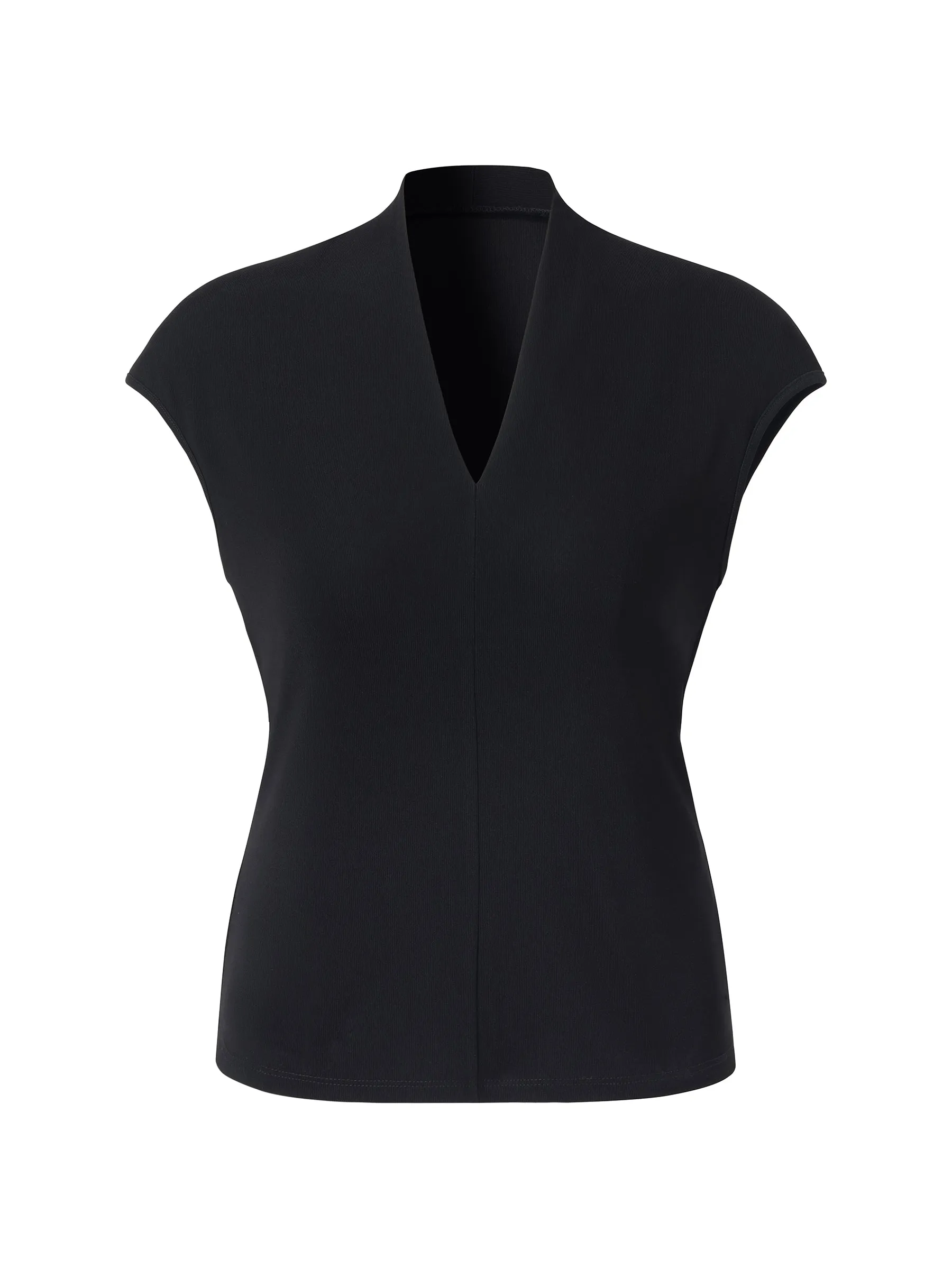 Acetate V-Neck Cap Sleeve Women Top sold by Goelia product image thumbnail 5