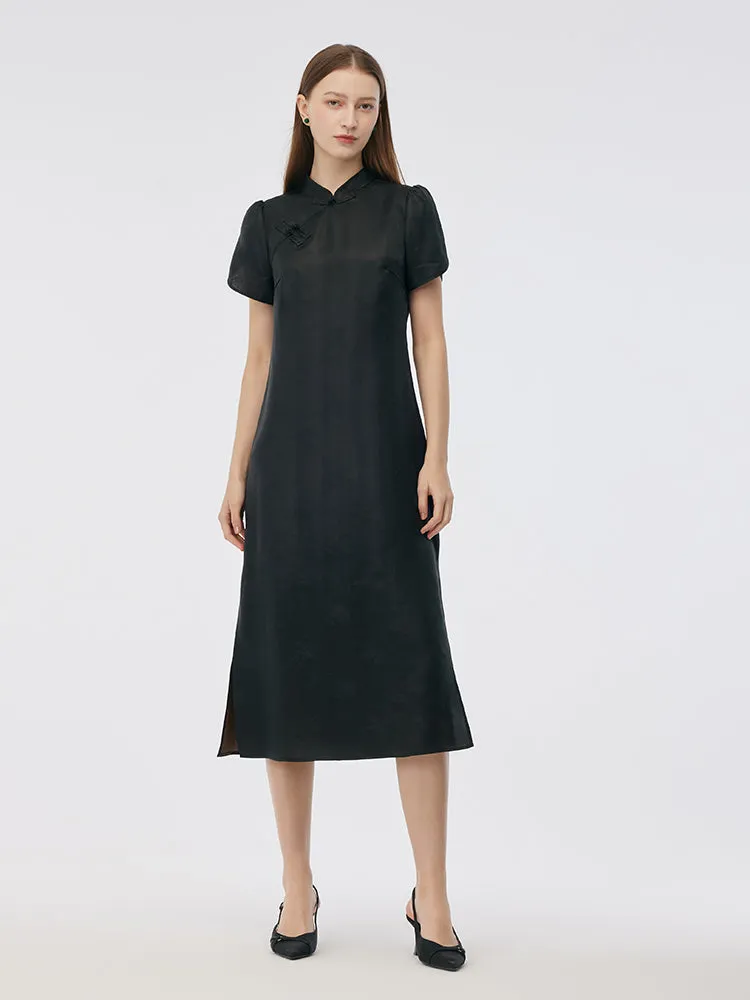 19MM Xiang Yun Silk Women Qipao Midi Dress sold by Goelia product image thumbnail 2