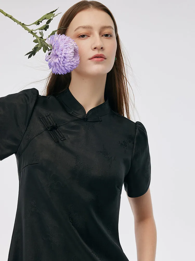 19MM Xiang Yun Silk Women Qipao Midi Dress sold by Goelia product image thumbnail 5