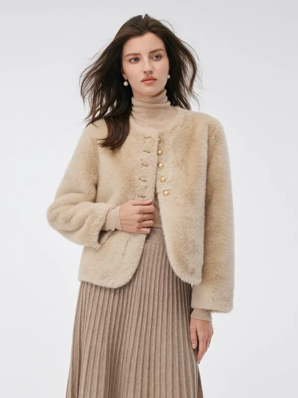 Eco-friendly Faux Fur Women Short Coat sold by Goelia