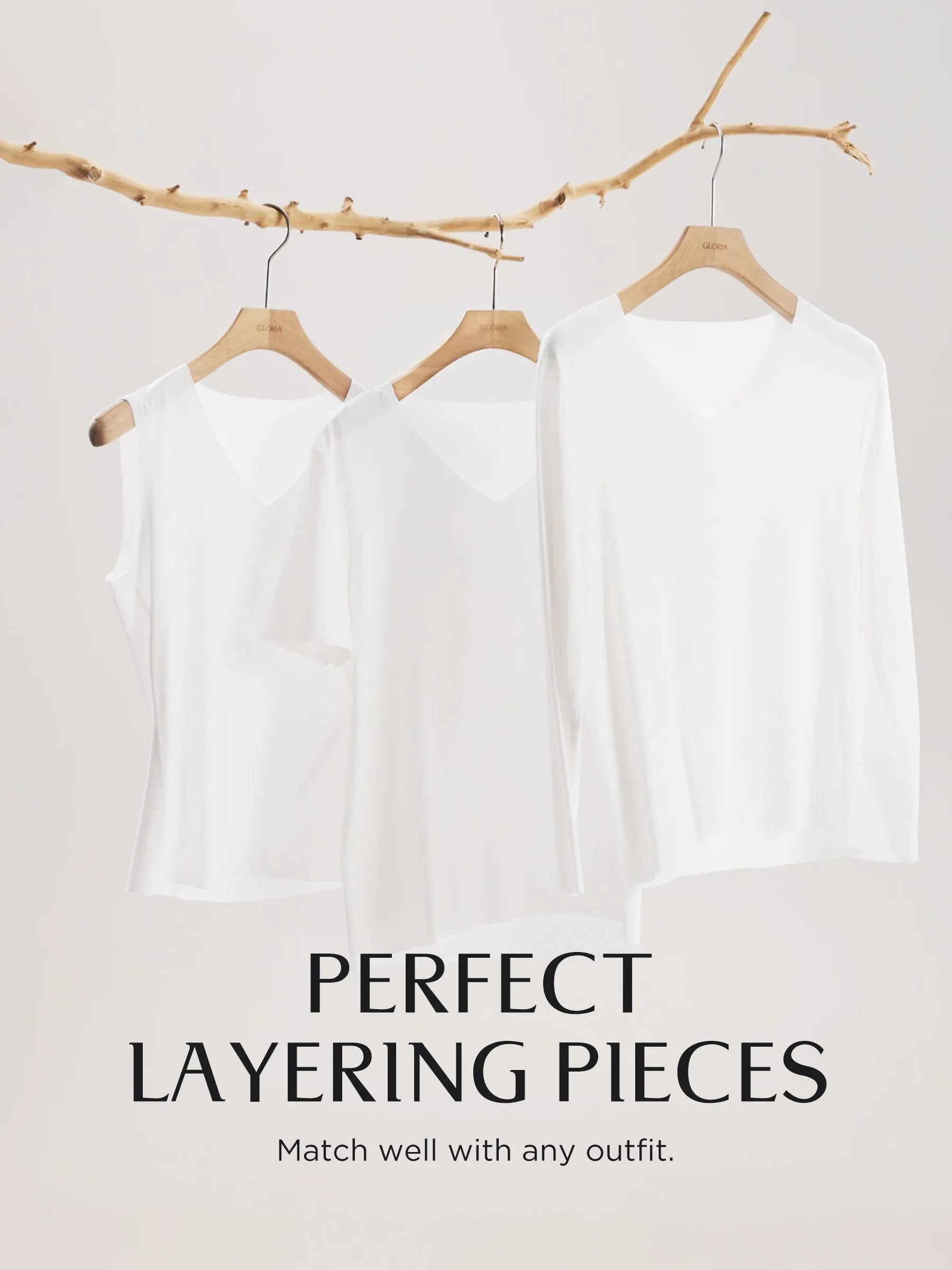 Two-pack (Black & White) Modal V-Neck Women Tank Top sold by Goelia product image thumbnail 5