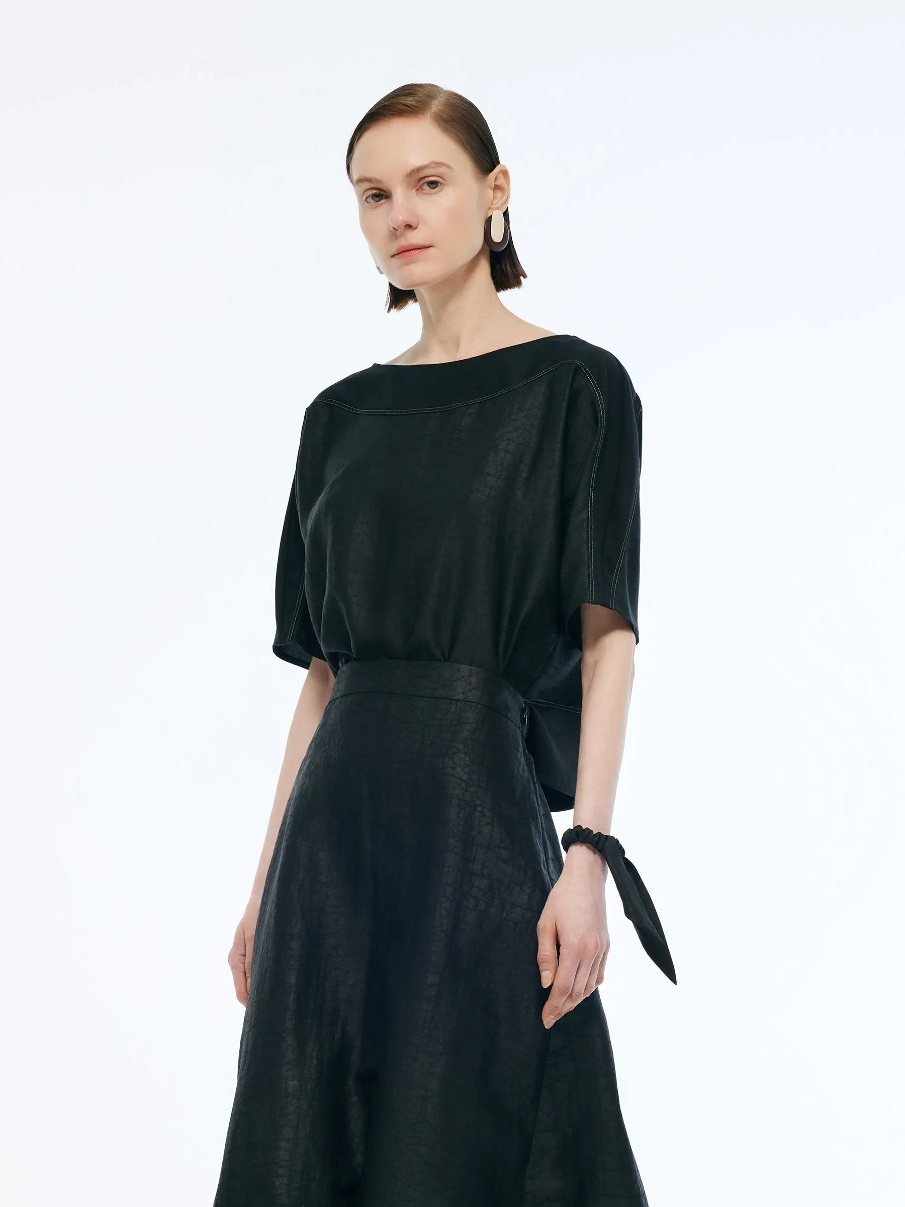 18MM Xiang Yun Silk Patchwork Women Top sold by Goelia product image thumbnail 4