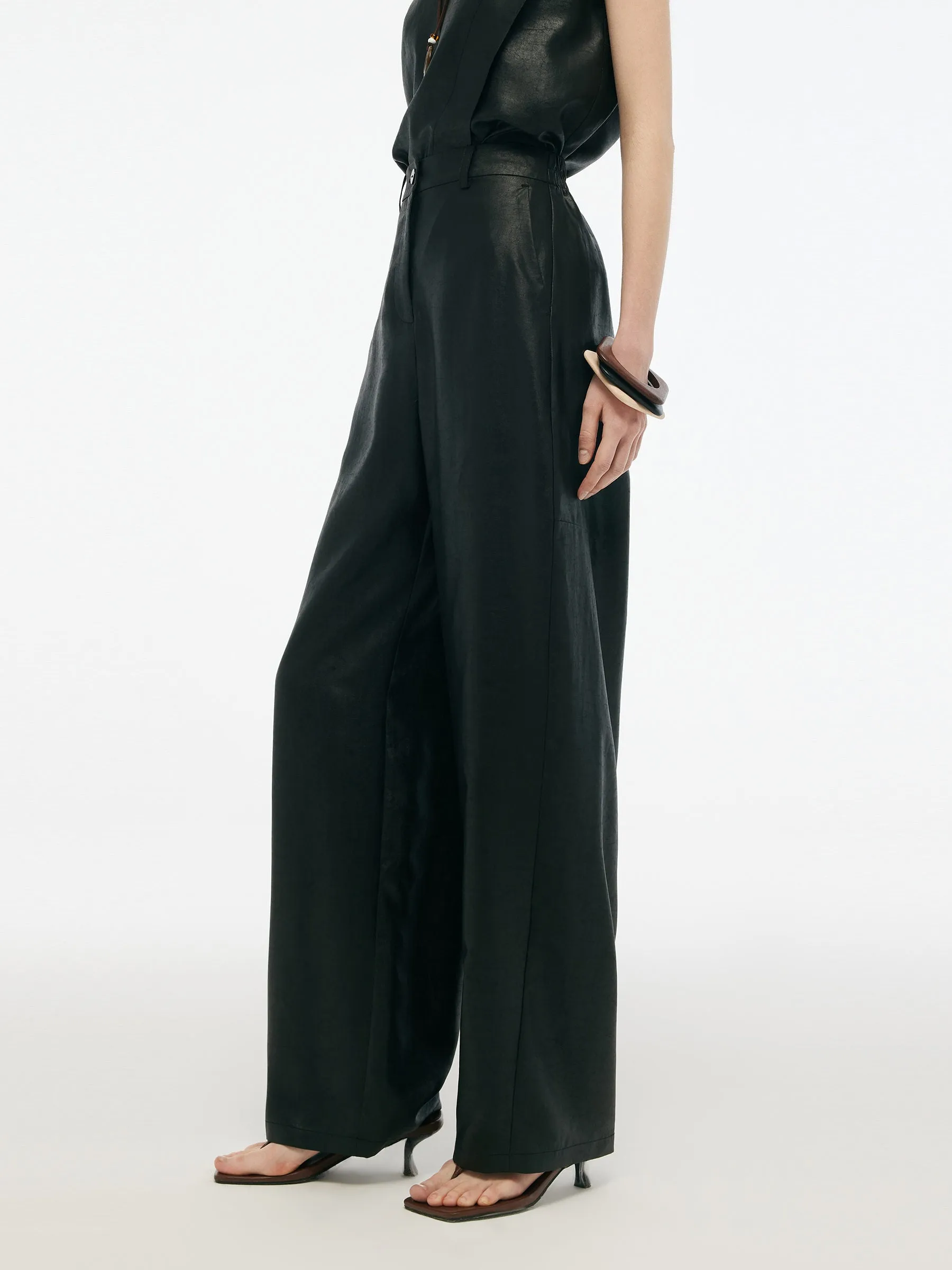 16MM Xiang Yun Silk Women Barrel Leg Pants sold by Goelia product image thumbnail 4