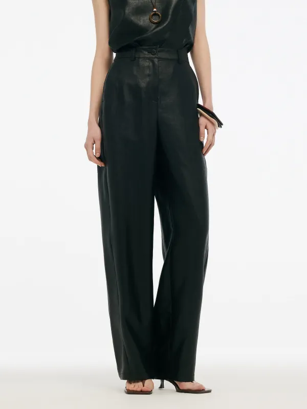 16MM Xiang Yun Silk Women Barrel Leg Pants sold by Goelia