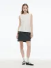 Tencel Blend Tie Front Women Knit Tank Top sold by Goelia