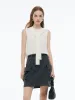 Tencel Blend Tie Front Women Knit Tank Top sold by Goelia