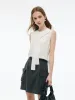 Tencel Blend Tie Front Women Knit Tank Top sold by Goelia
