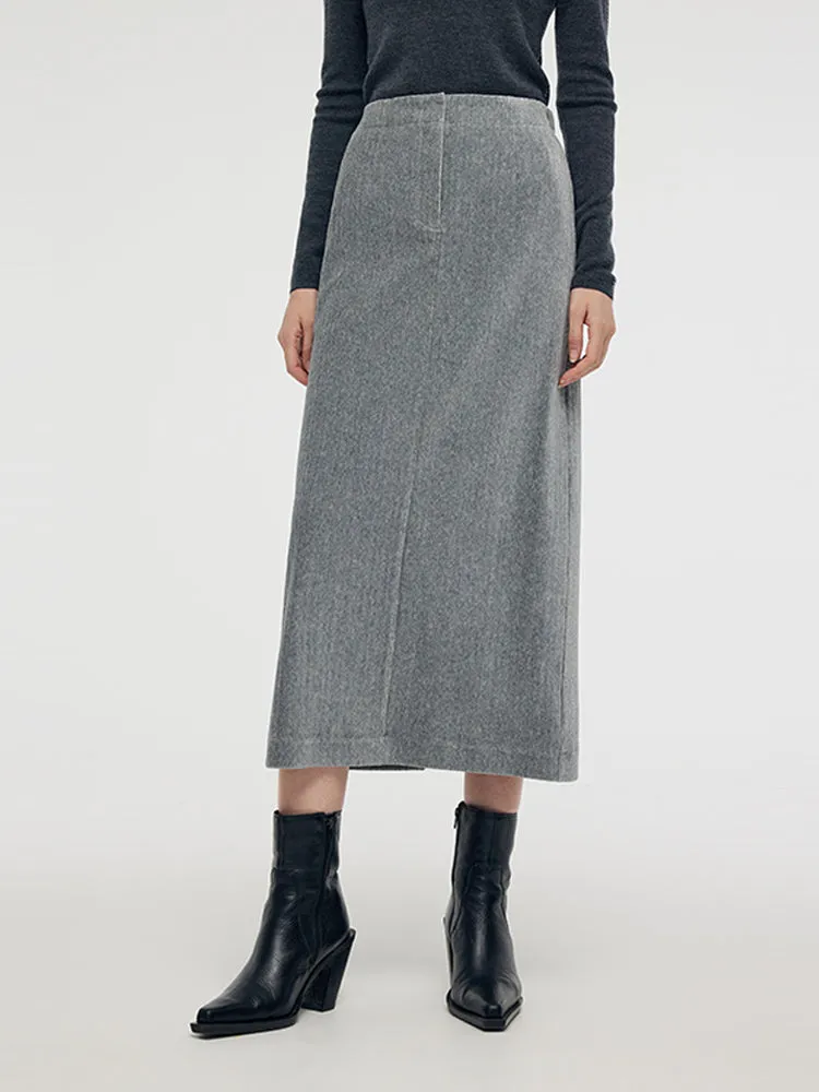 Machine Washable Wool Knit Top And Stretch Knitted Midi Skirt Two-Piece Set sold by Goelia product image thumbnail 2