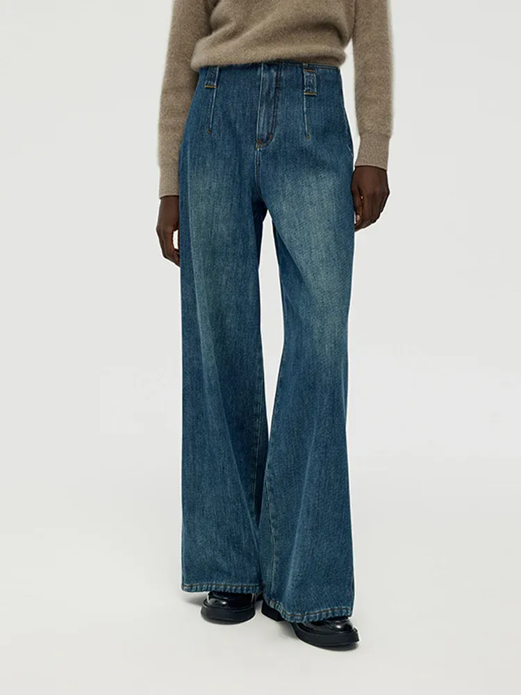 100% Brushed Cashmere Sweater And Fleece Lined Jeans Two-Piece Set sold by Goelia product image thumbnail 5