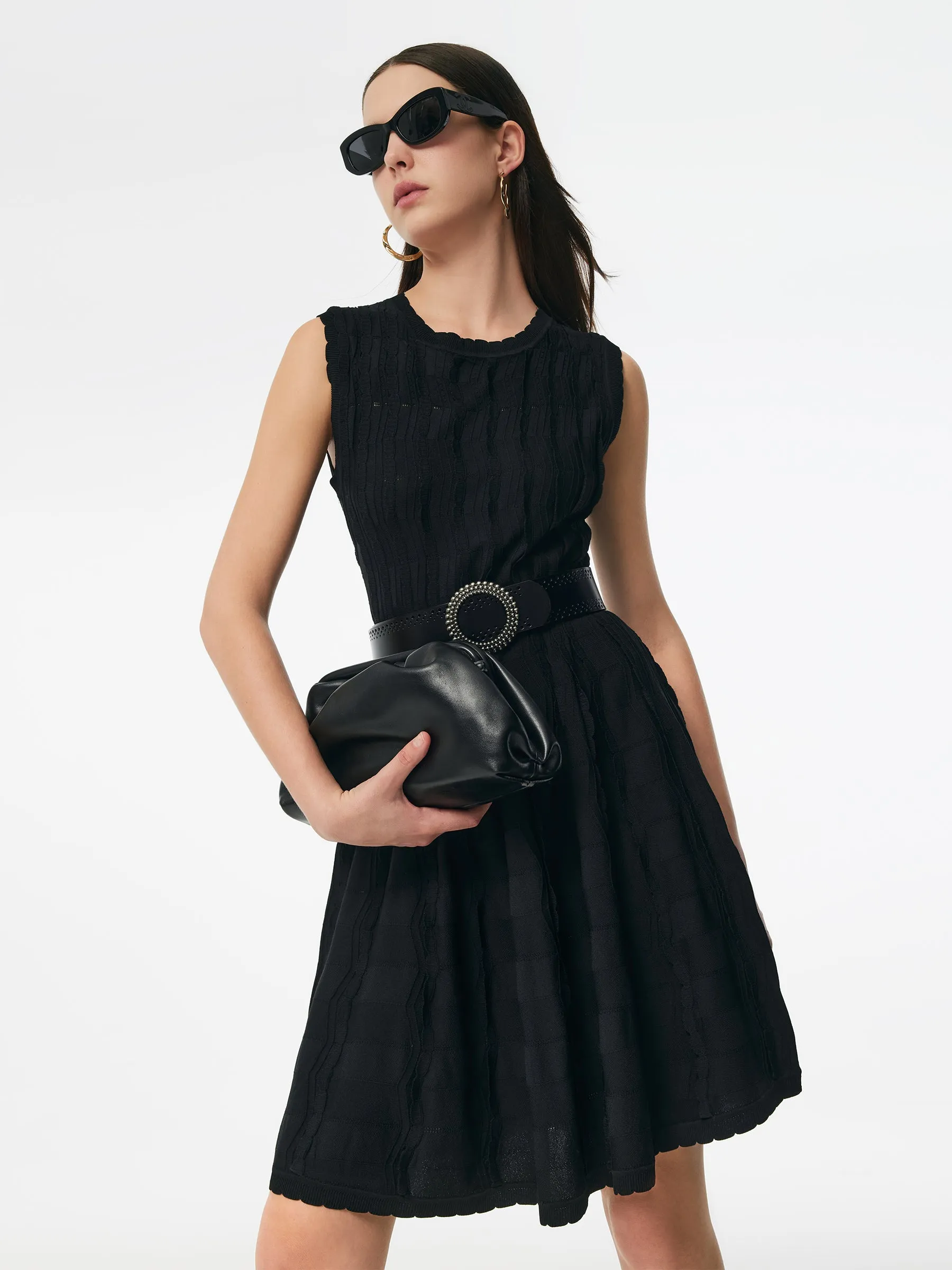 Stretch Jacquard Women Knit Mini Dress sold by Goelia product image thumbnail 4