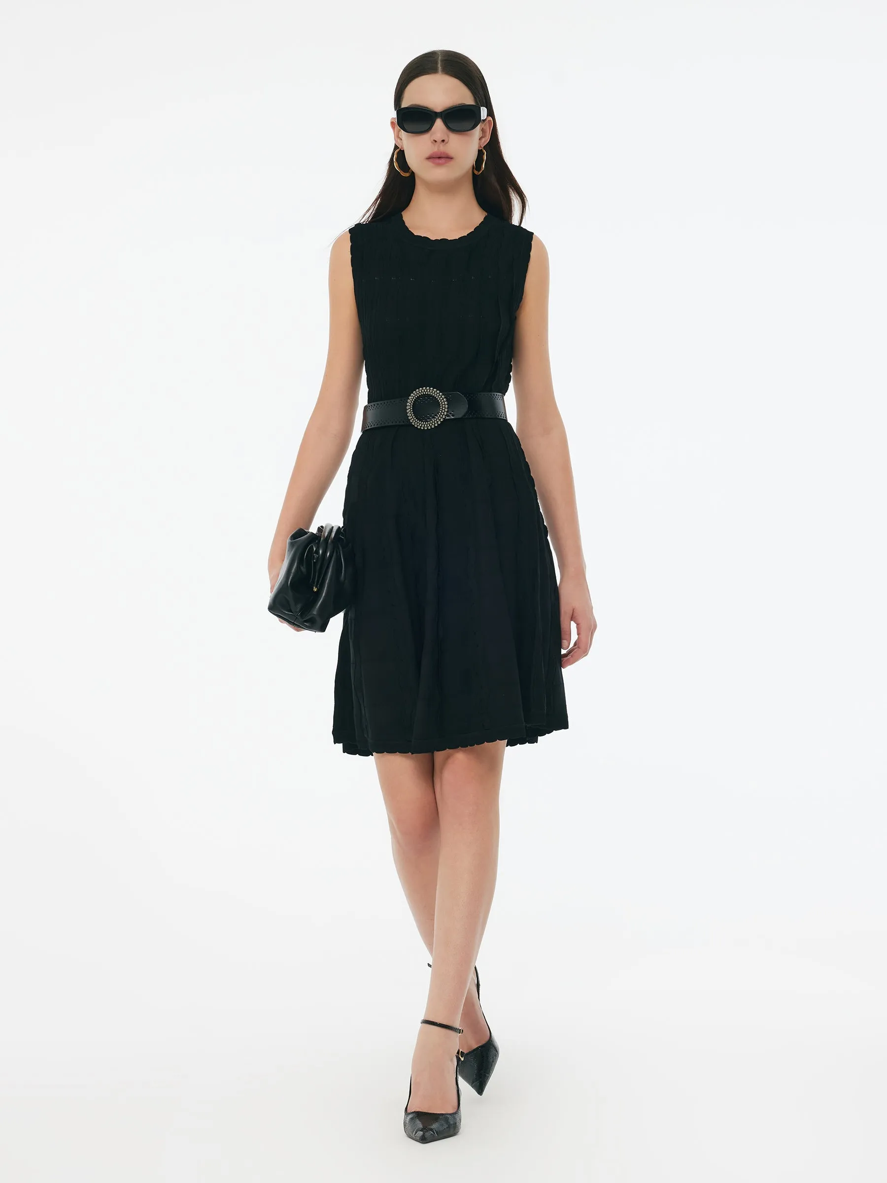 Stretch Jacquard Women Knit Mini Dress sold by Goelia product image thumbnail 2