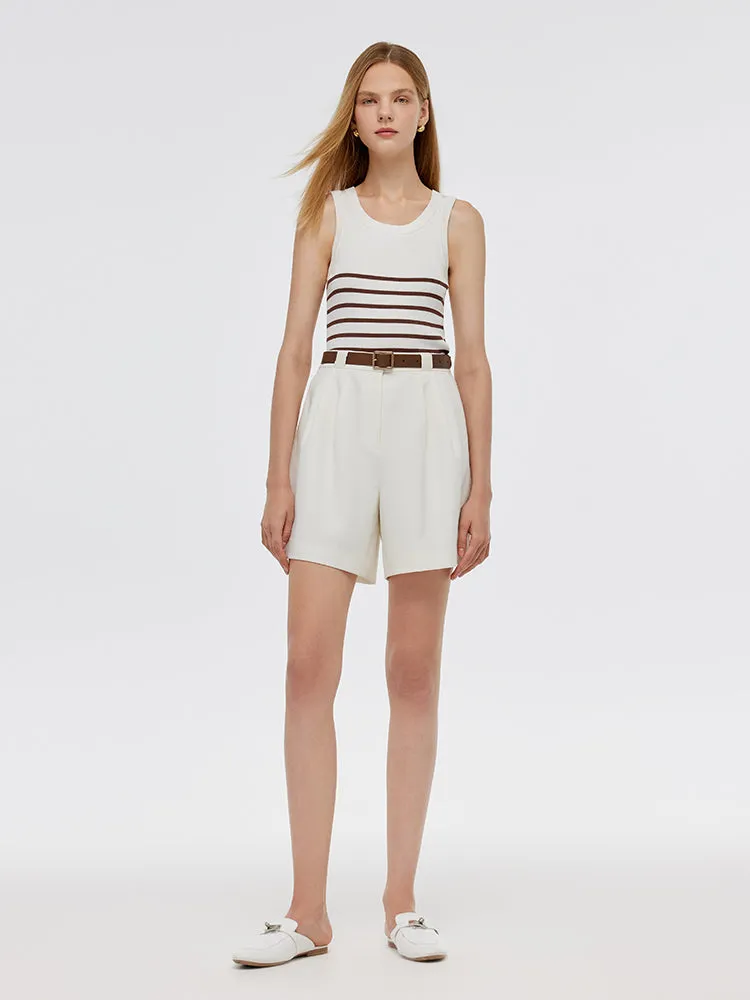 Acetate Cotton Striped Tank Top And Oil-Resistant Wide Leg Jeans Two-Piece Set sold by Goelia product image thumbnail 3