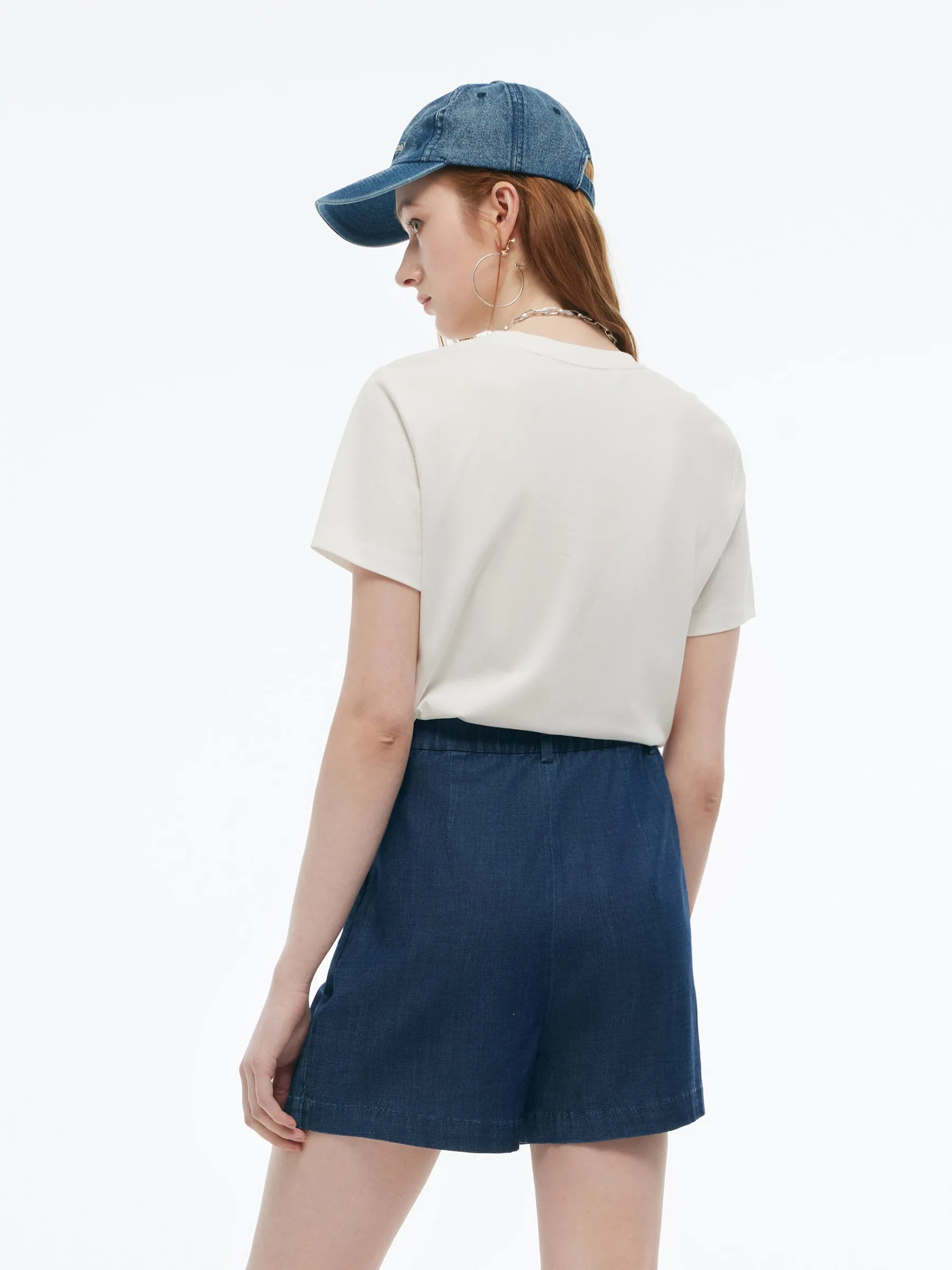 Colorful Bead Letter Women Round Neck Knit T-Shirt sold by Goelia product image thumbnail 4