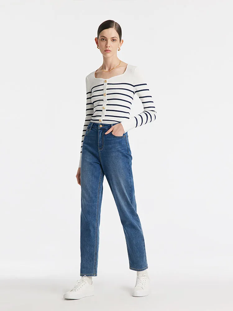 Denim Tapered Women Jeans sold by Goelia product image thumbnail 2