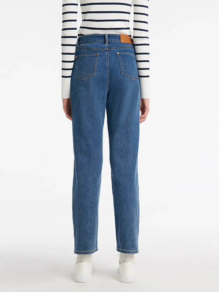 Denim Tapered Women Jeans sold by Goelia product image thumbnail 5