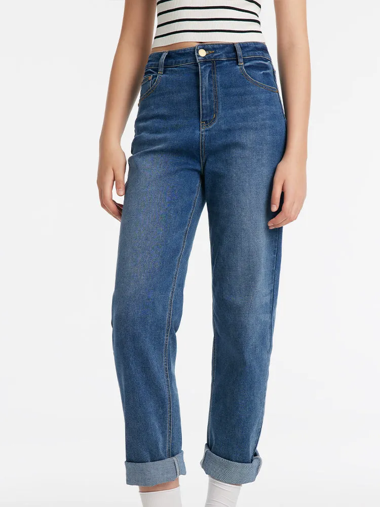 Denim Tapered Women Jeans sold by Goelia product image thumbnail 3