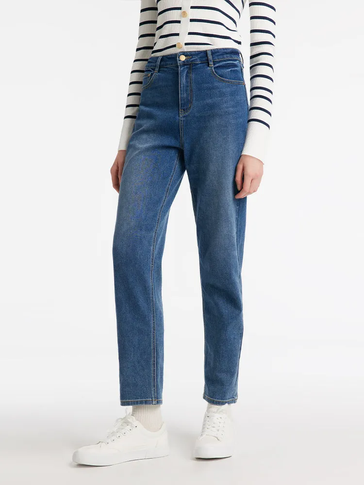 Denim Tapered Women Jeans sold by Goelia product image thumbnail 4