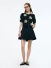 Tencel Mulberry Silk Blend Floral Jacquard Women Cardigan sold by Goelia