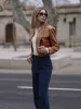Faux Suede Jacket And Jeans Two-Piece Set sold by Goelia